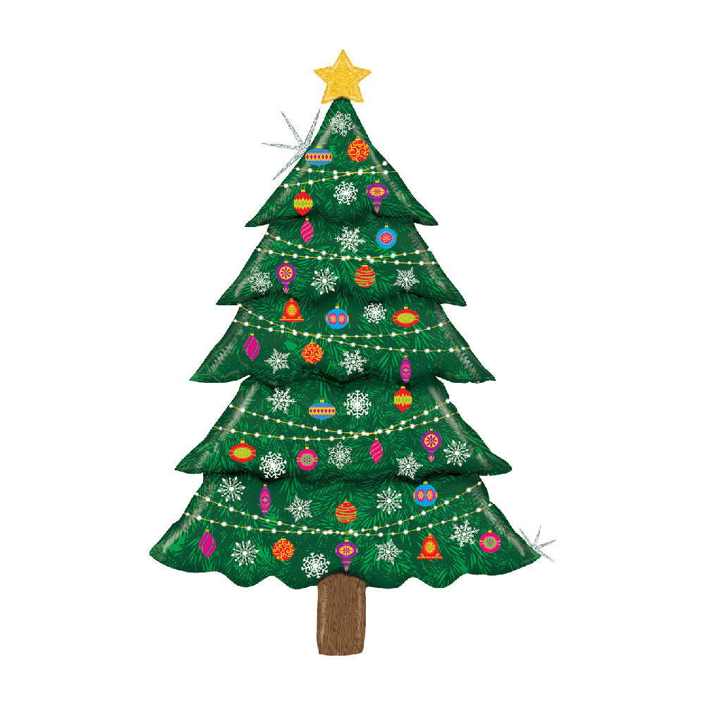 Click to view product details and reviews for Glitter Christmas Tree Balloon.