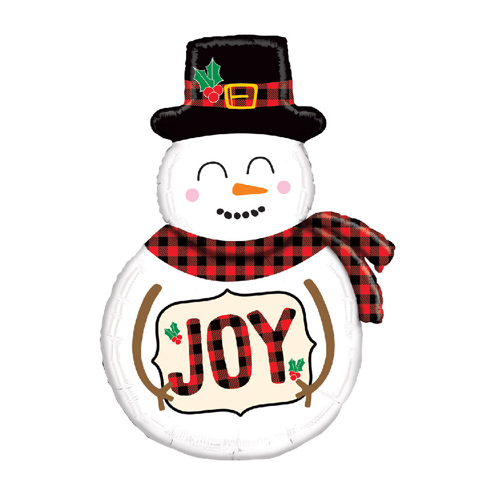 Click to view product details and reviews for Plaid Snowman Balloon.