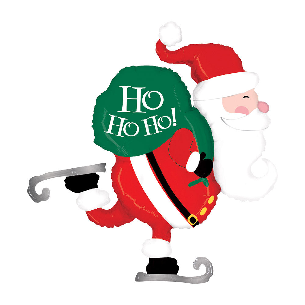 Click to view product details and reviews for Skating Santa Balloon.