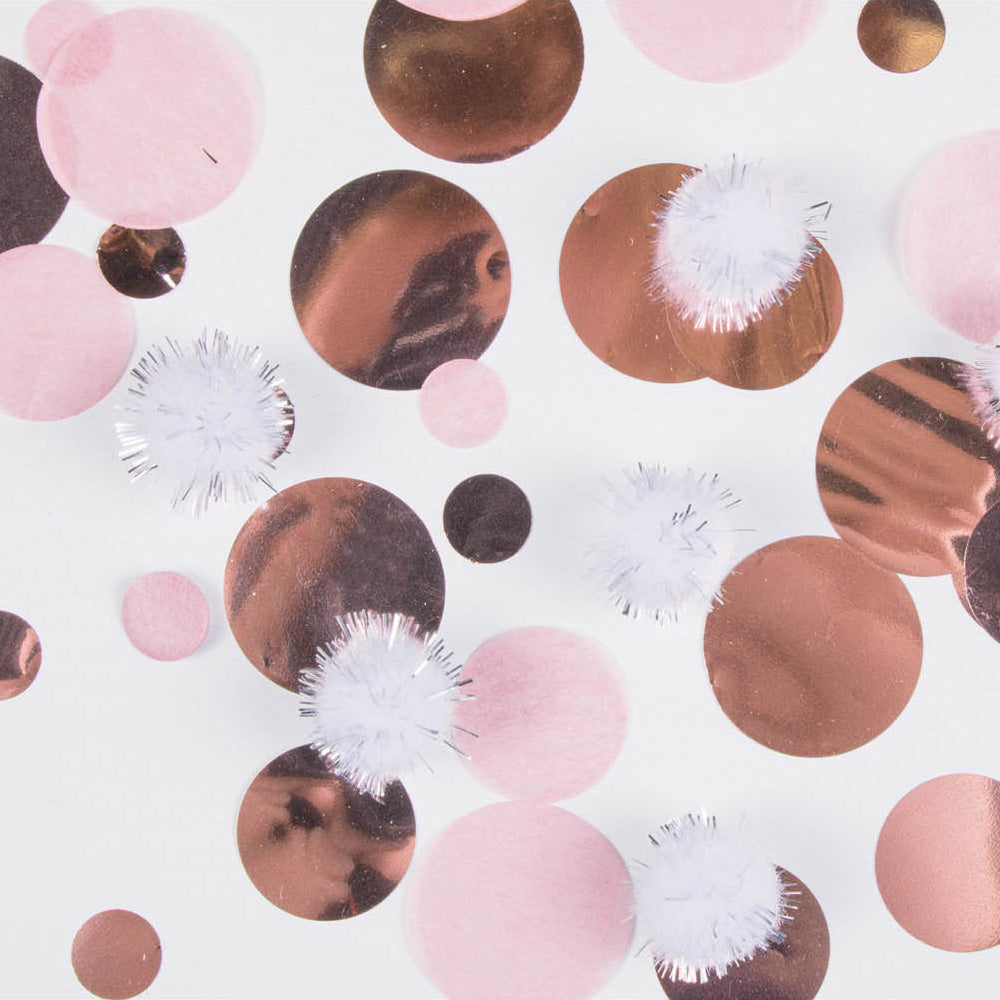 Click to view product details and reviews for Rose Gold And Blush Puff Ball Confetti.