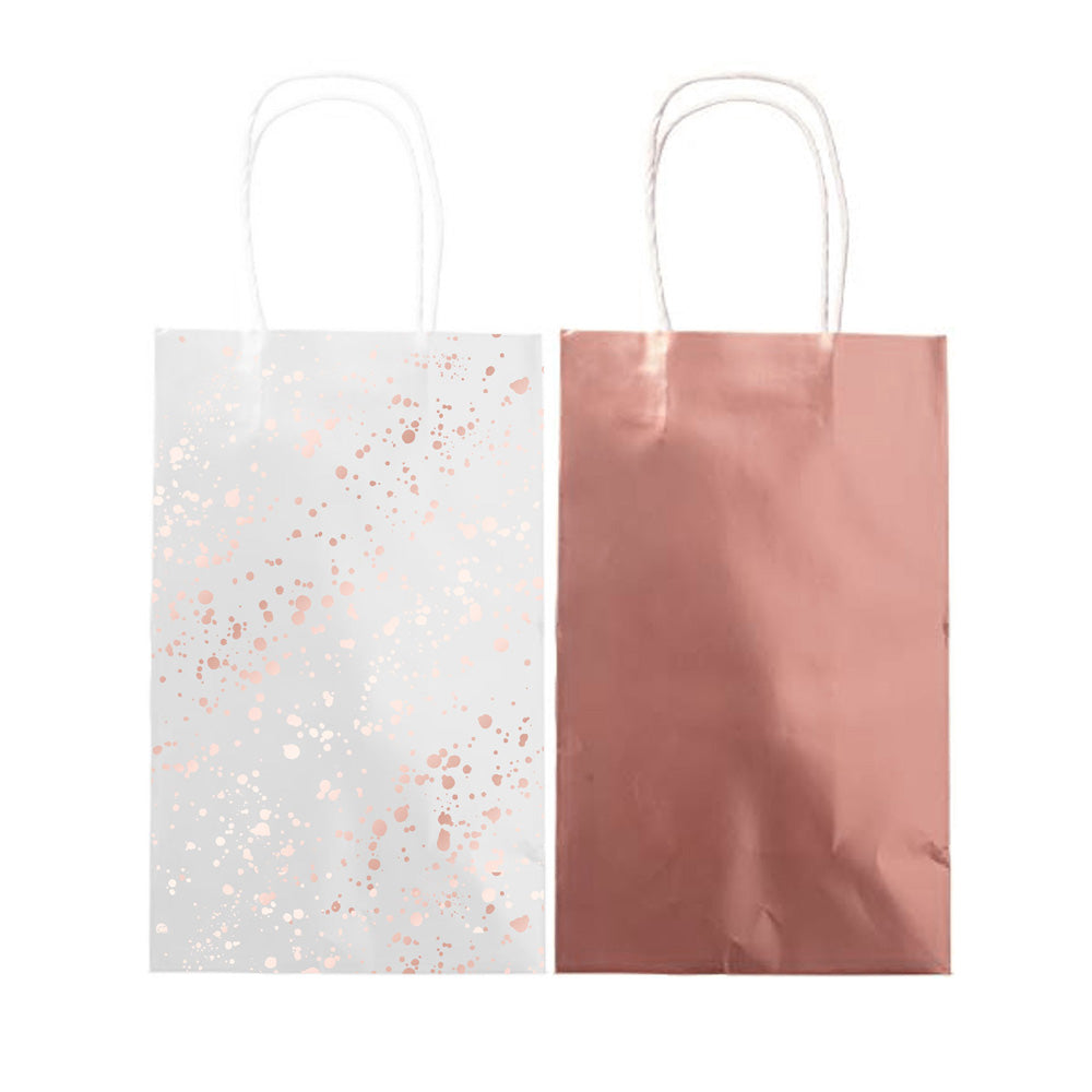 Click to view product details and reviews for Rose Gold Gift Bags X8.