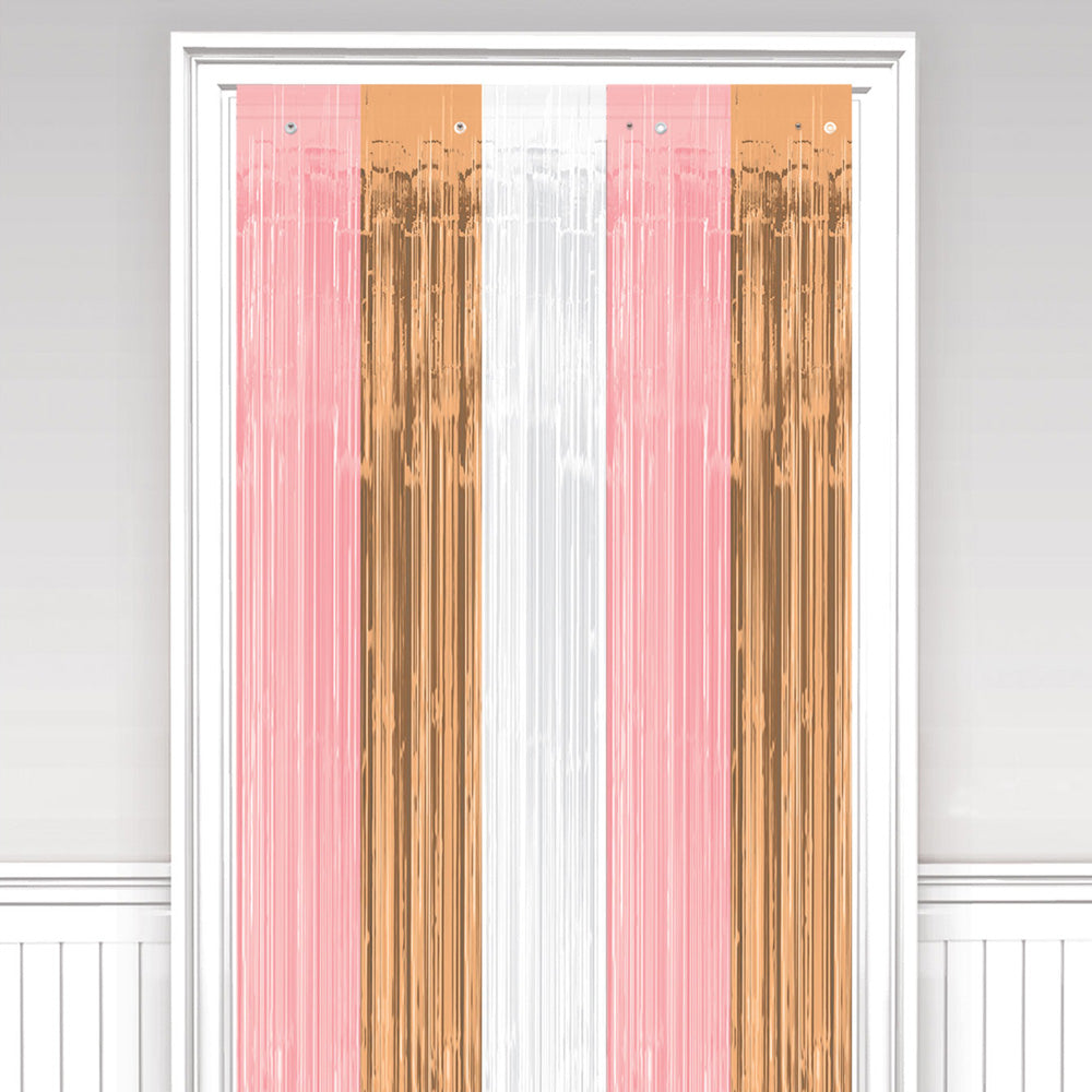 Rose Gold And Blush Door Curtain