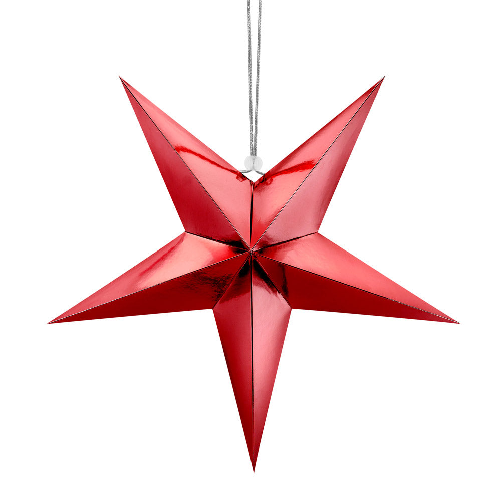 Red Paper Star Decoration 45cm