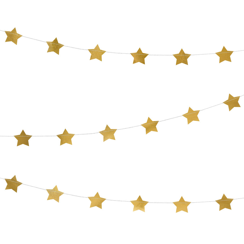 Click to view product details and reviews for Gold Star Garland.