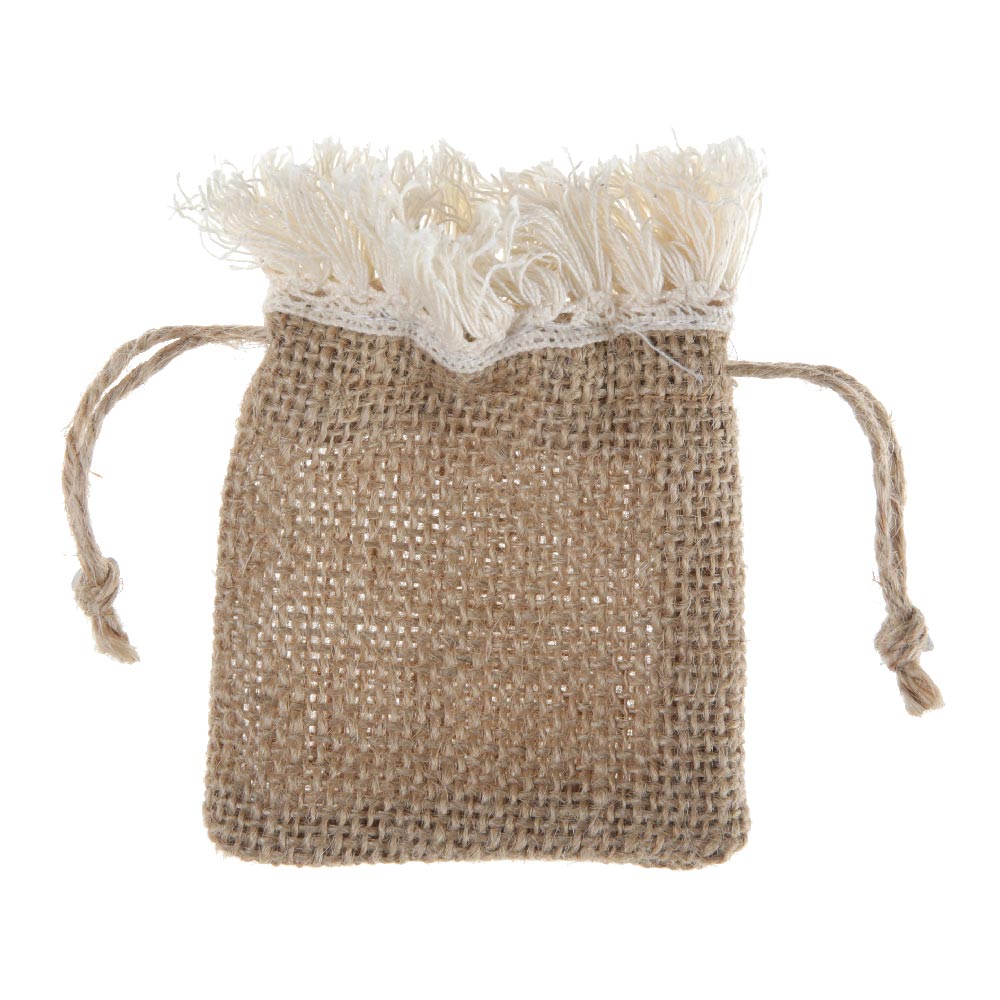 Natural Fringe Bags X4