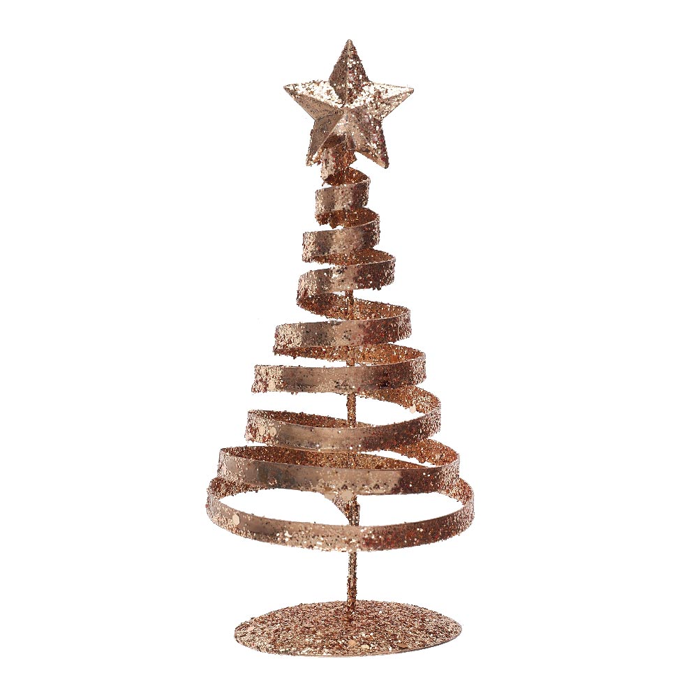 Spiral Fir Tree Rose Gold