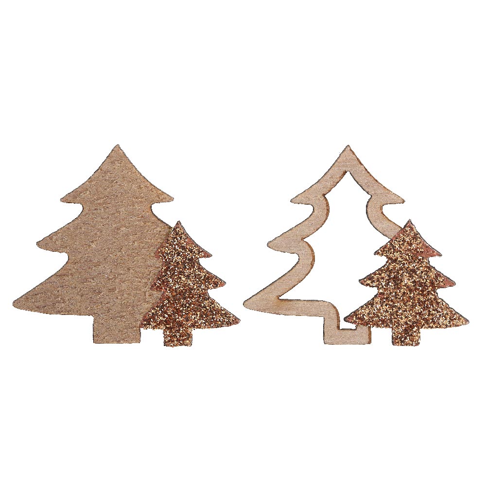 Glitter Fir Trees Table Scatter