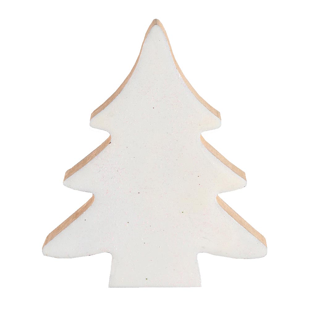 Click to view product details and reviews for White Fir Tree Wooden Decoration.