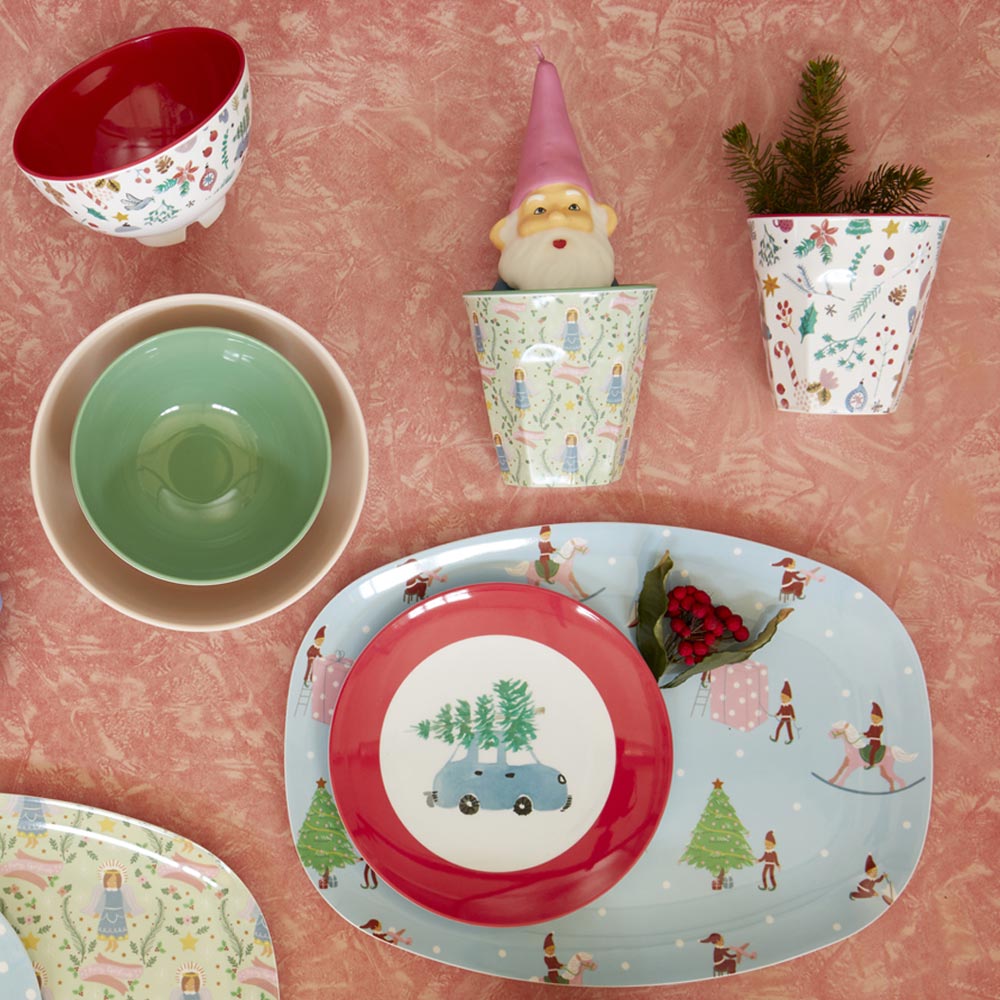 Click to view product details and reviews for Christmas Print Melamine Dessert Plate.