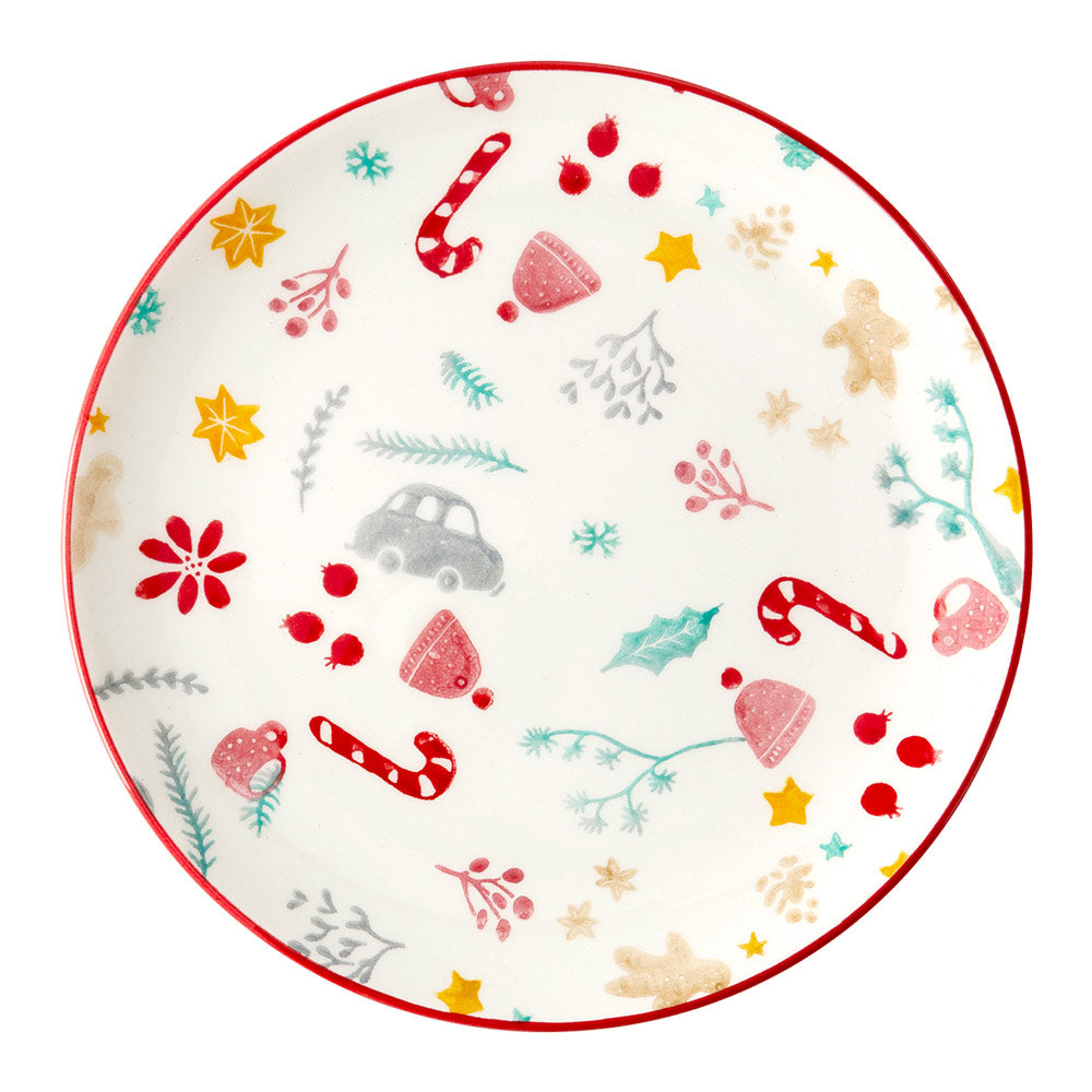 Christmas Print Ceramic Plate