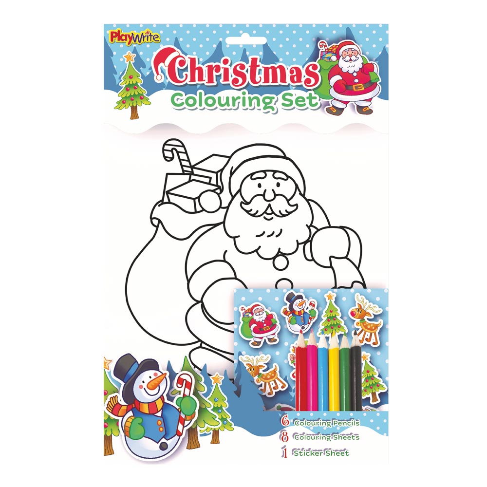 Click to view product details and reviews for Christmas Colouring Set.