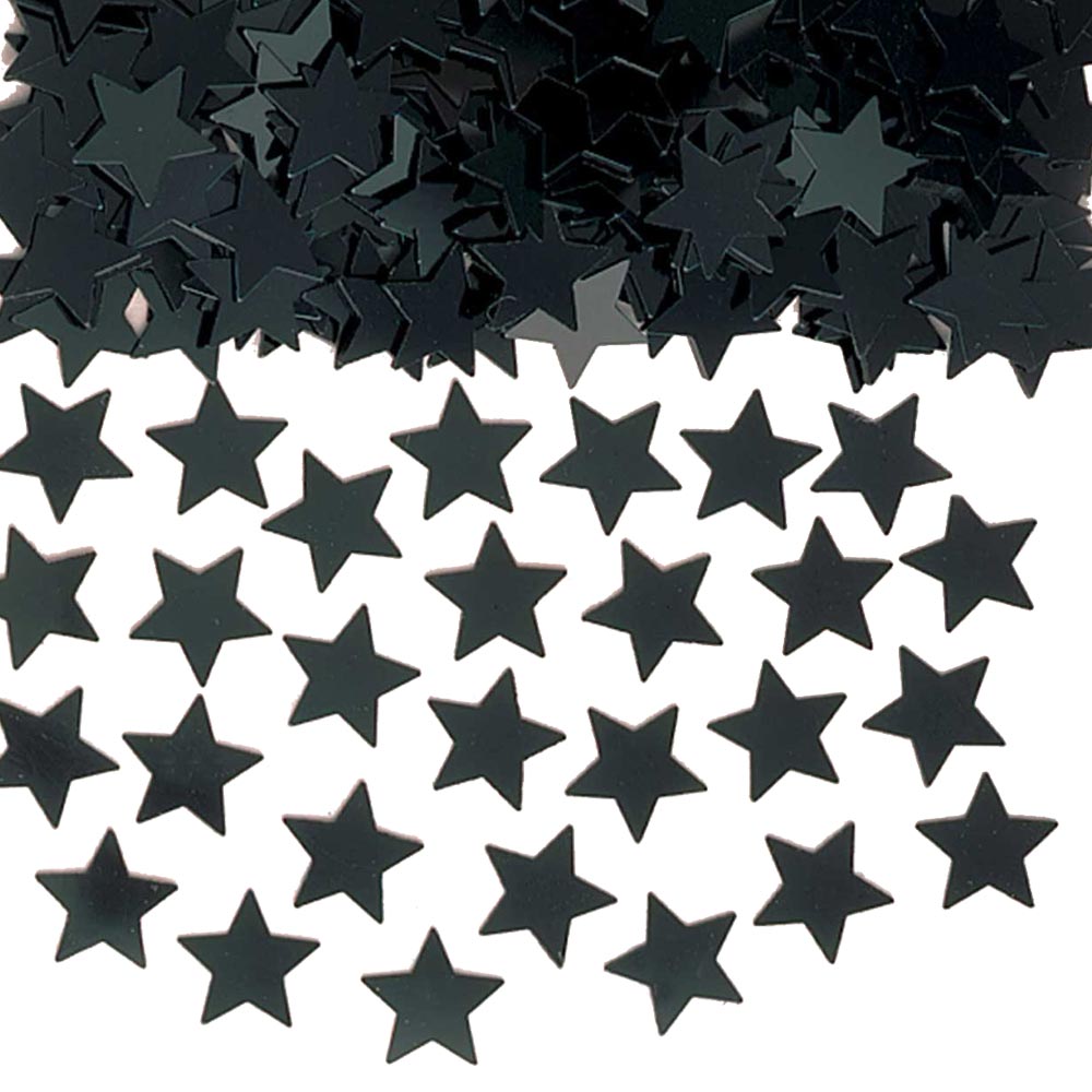 Stardust Black Metallic Confetti