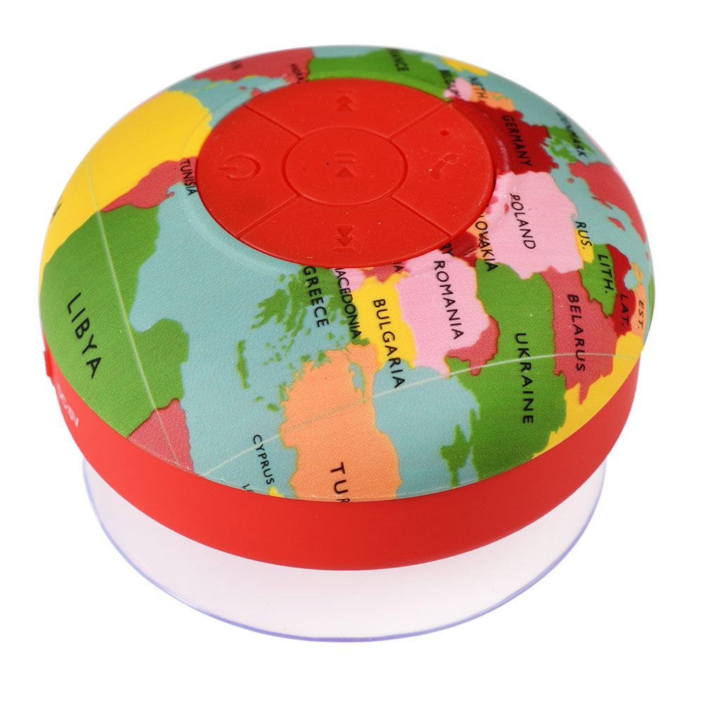 Click to view product details and reviews for World Map Bluetooth Shower Speaker.