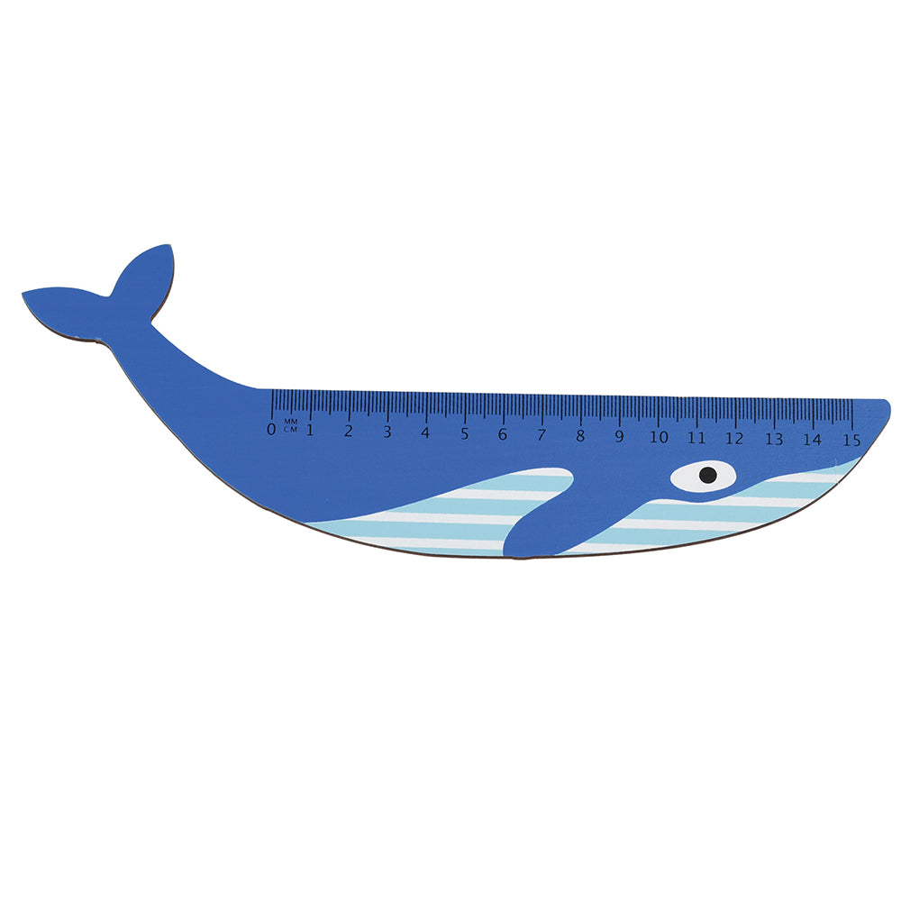 Click to view product details and reviews for Blue Whale Wooden Ruler.