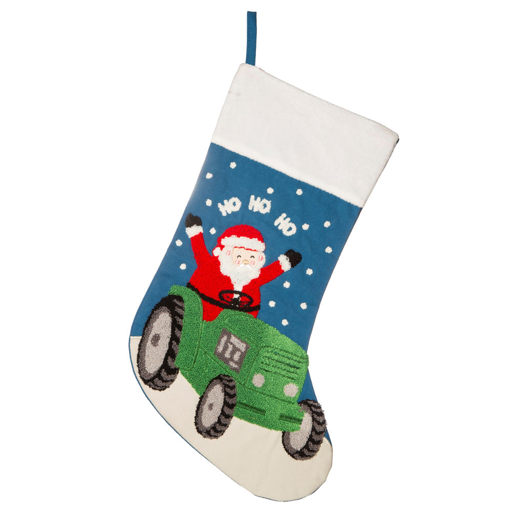 Click to view product details and reviews for Santa In A Tractor Stocking.