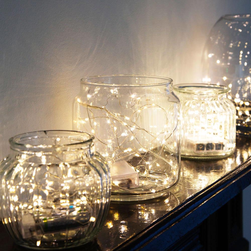 Click to view product details and reviews for Botanical Mistletoe Bead String Lights.