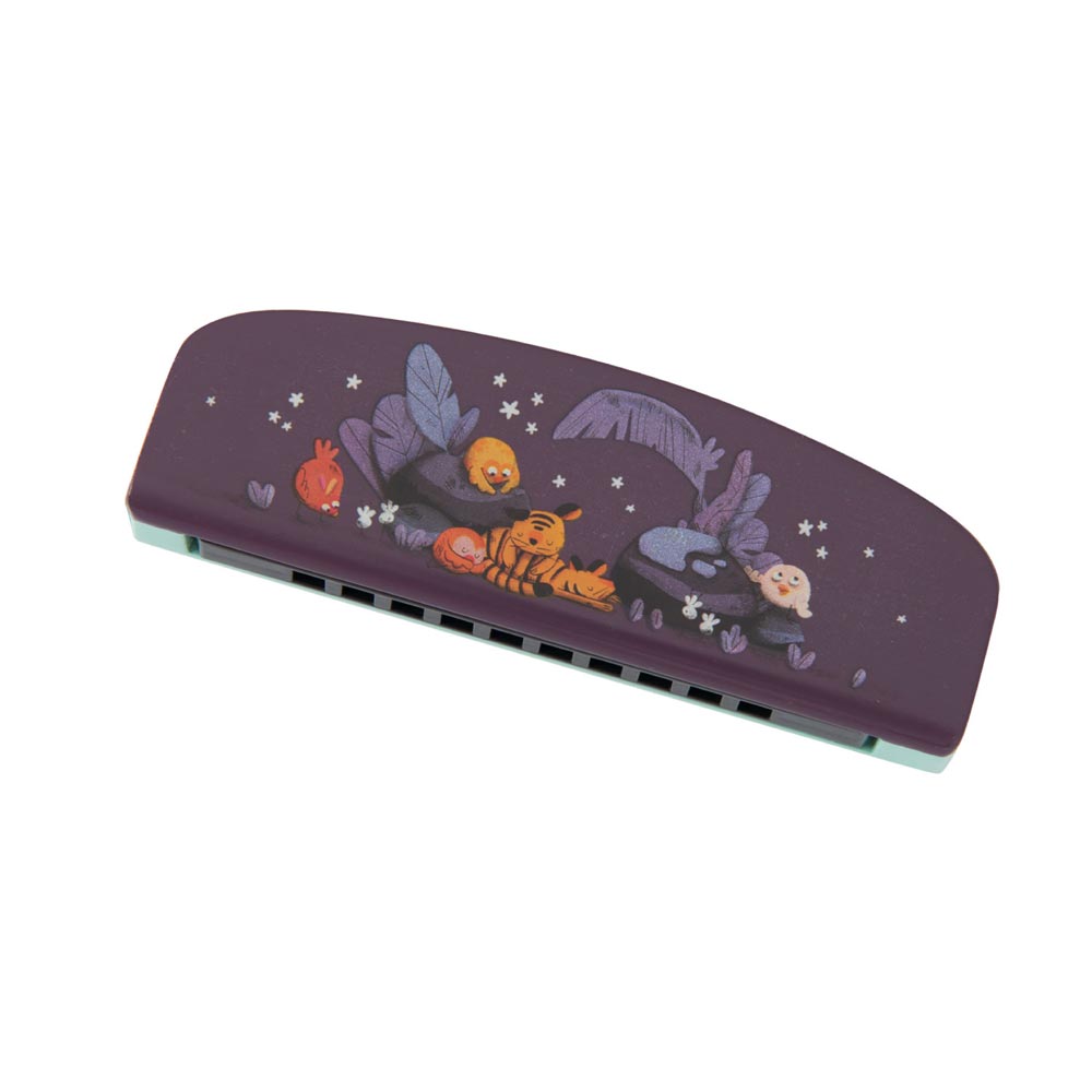 Jungle Instrument Dark Purple Harmonica