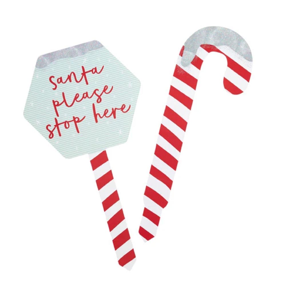 Click to view product details and reviews for Candy Cane Garden Signs.