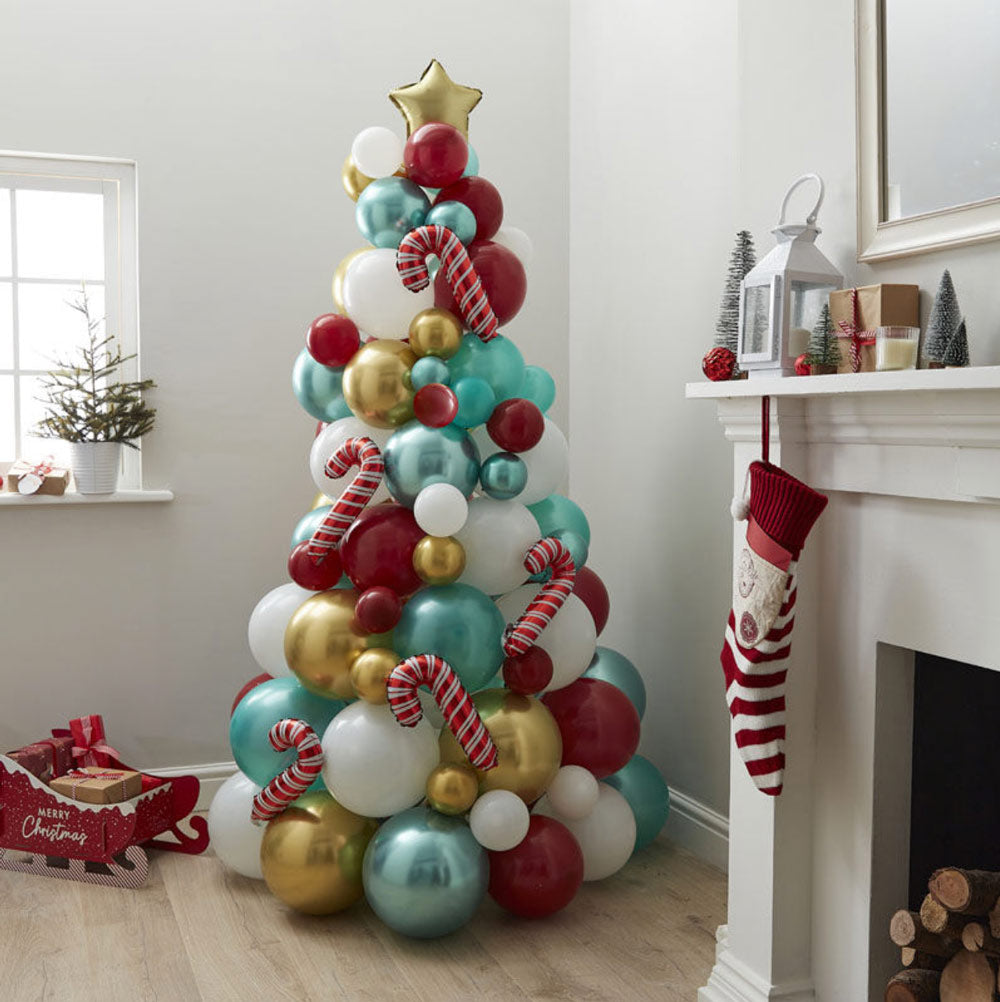 Click to view product details and reviews for Novelty Candy Cane Balloon Tree.