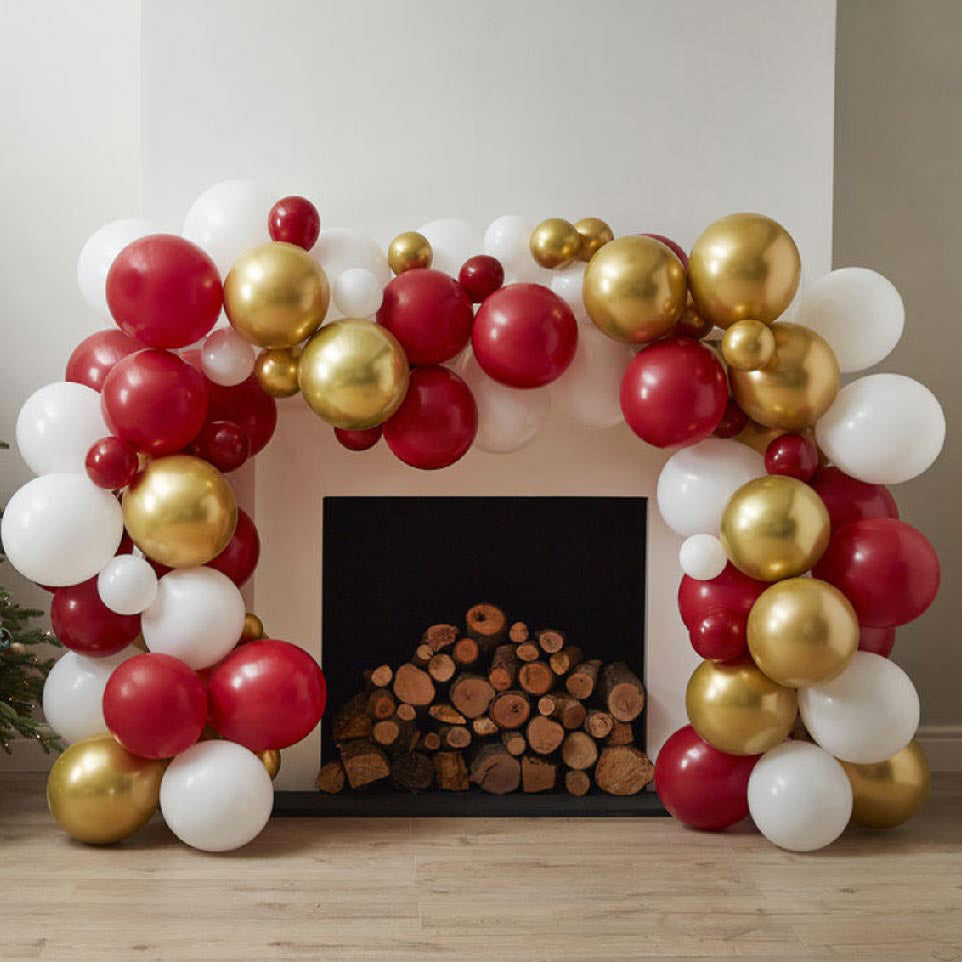 Click to view product details and reviews for Traditional Christmas Balloon Arch Kit.