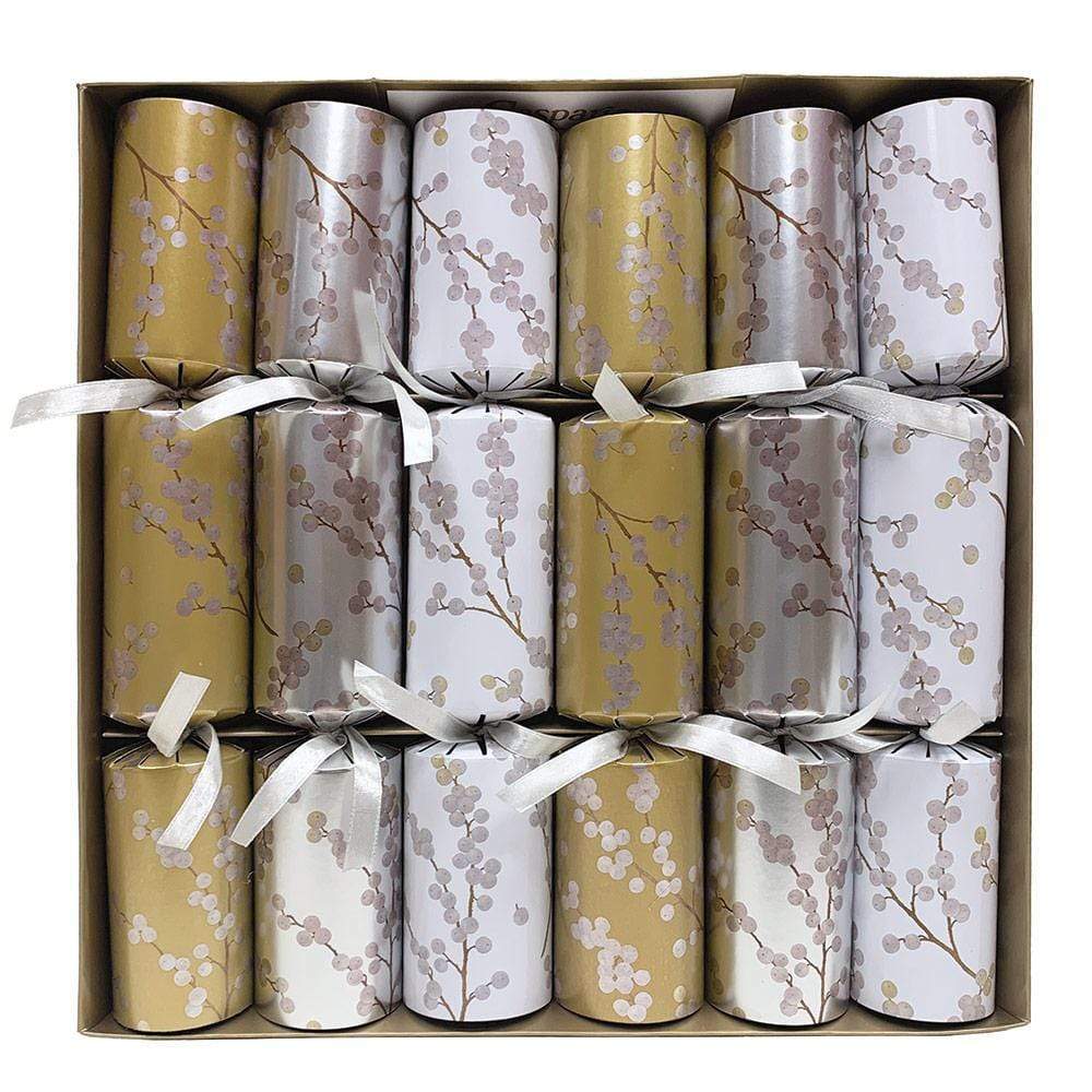 Berry Branches Celebration Christmas Crackers X6