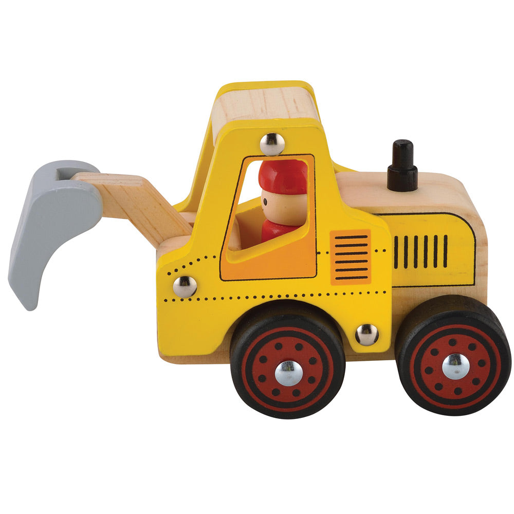 Wooden Vehicle Digger Truck