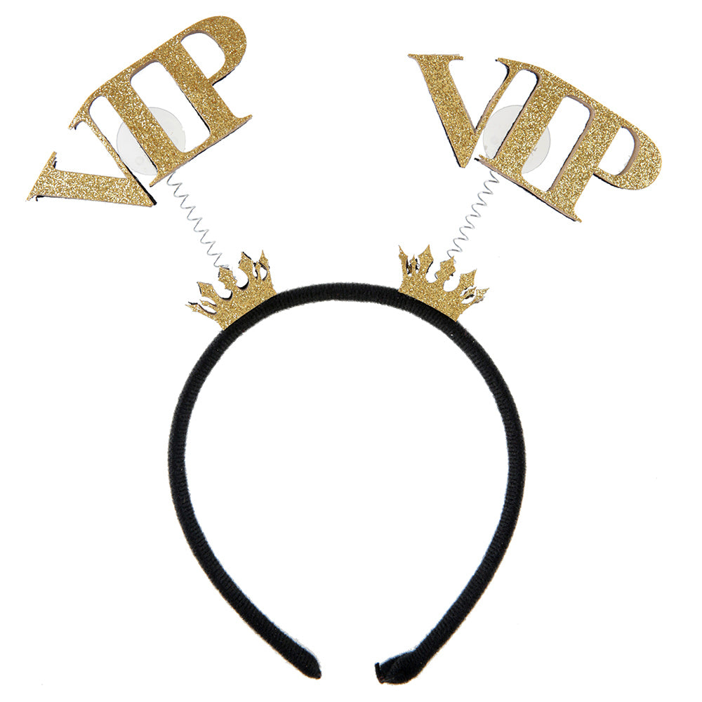 Click to view product details and reviews for Vip Party Glitter Crowned Headband.