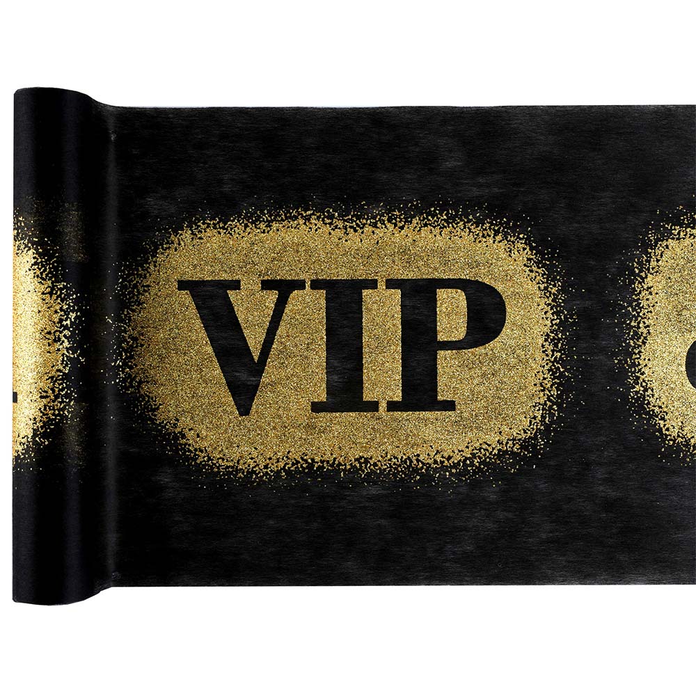 Vip Party Glitter Crowned Table Runner
