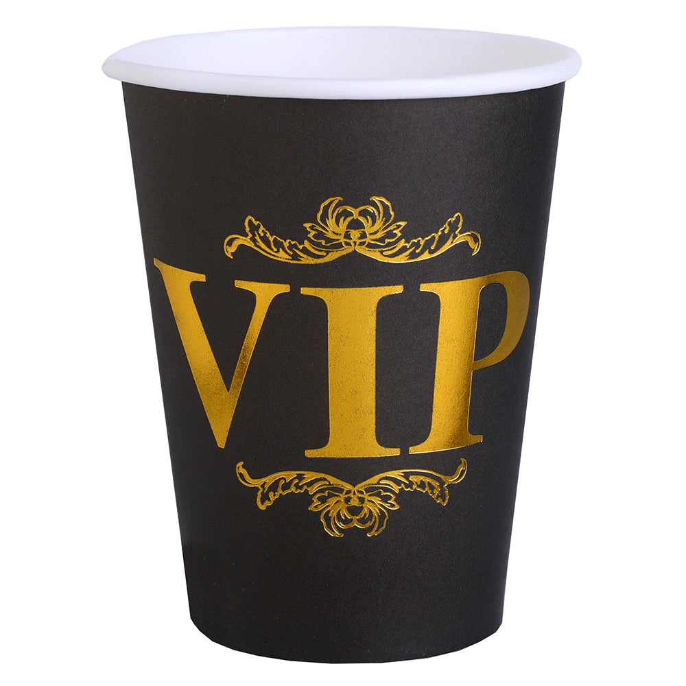 Vip Party Crowned Paper Cups X10