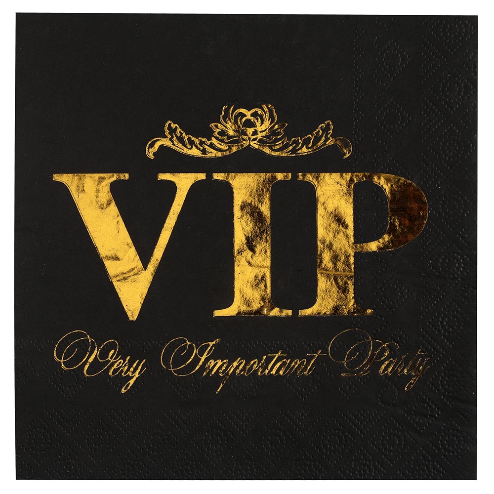 Click to view product details and reviews for Vip Party Crowned Paper Napkins X10.