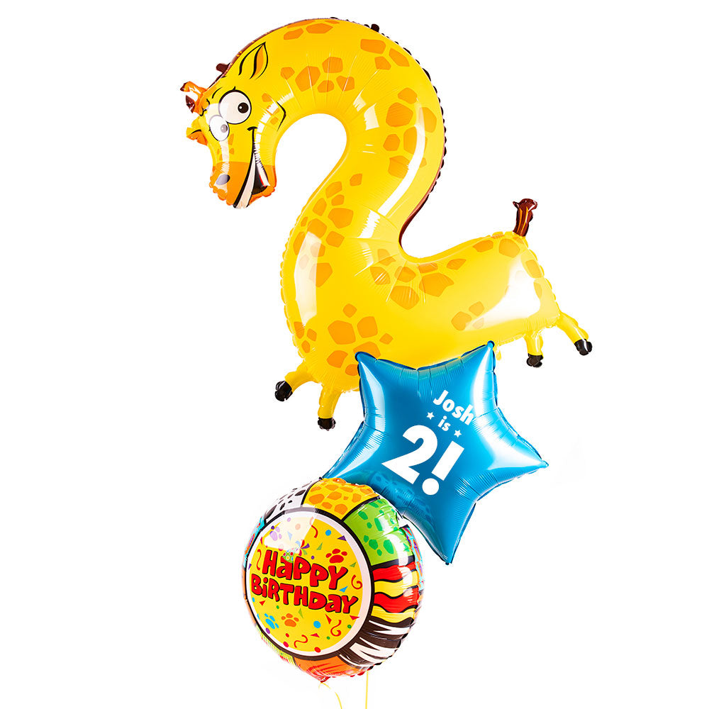 2nd Birthday Animaloon Balloon Bunch