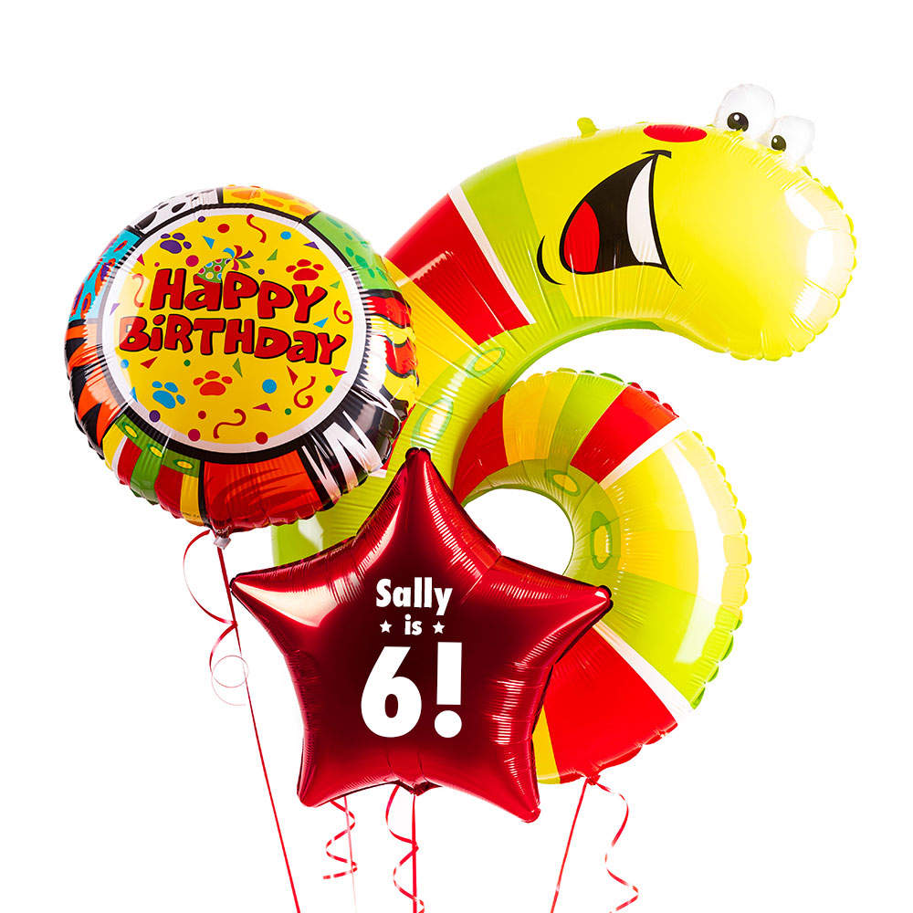 Click to view product details and reviews for 6th Birthday Animaloon Balloon Bunch.