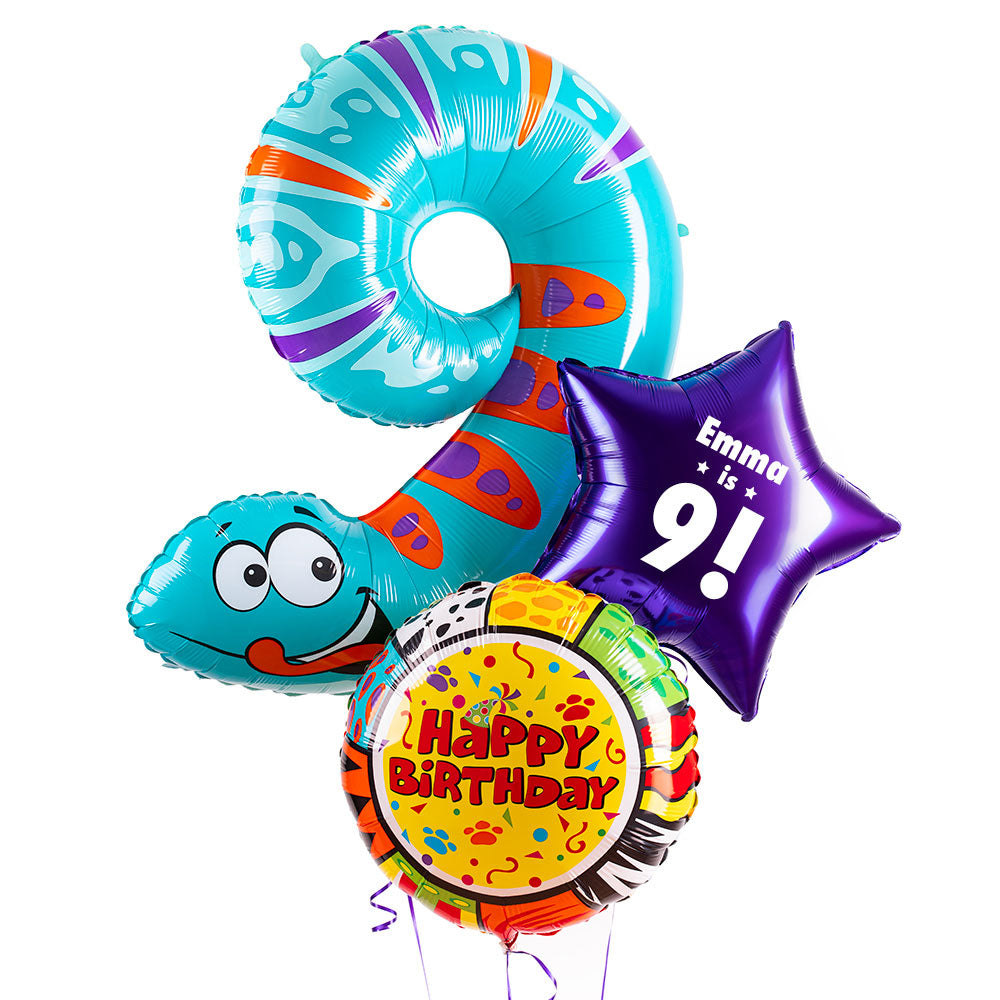 Click to view product details and reviews for 9th Birthday Animaloon Balloon Bunch.