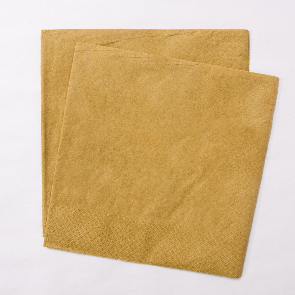 Click to view product details and reviews for Paper Party Napkins Gold X20.