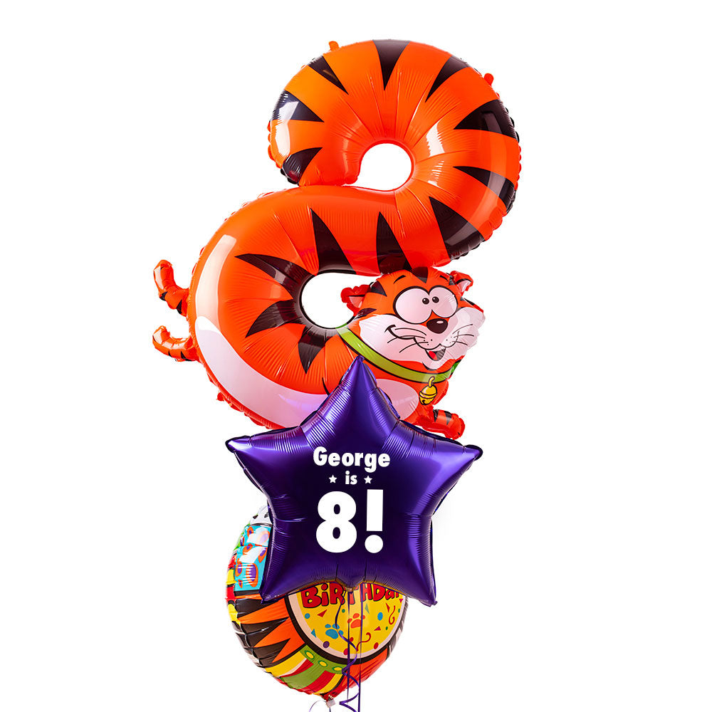 8th Birthday Animaloon Balloon Bunch