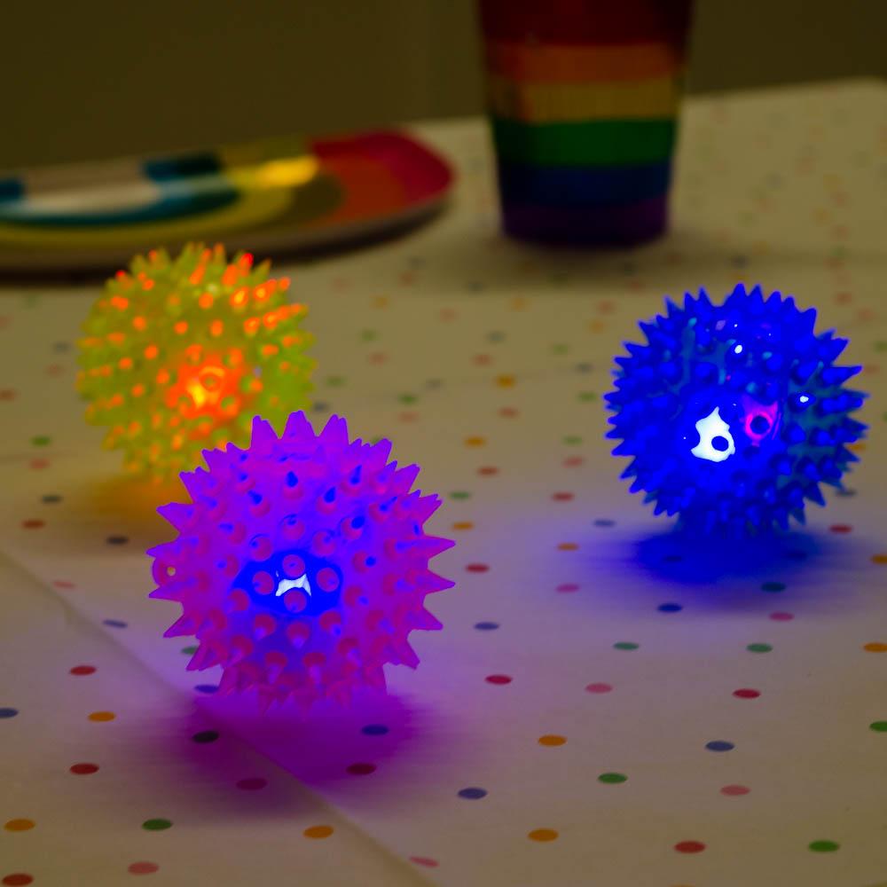 Click to view product details and reviews for Flashing Spiky Ball.