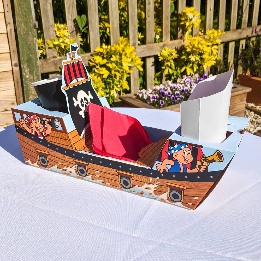 Click to view product details and reviews for Pirate Ship Party Food Trays X8.