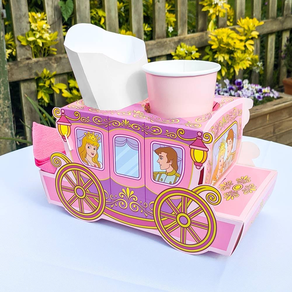 Princess Carriage Party Food Trays X8
