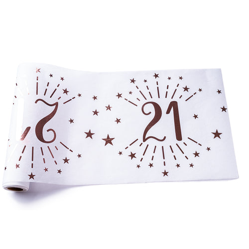 Serviettes 18 ans Anniversaire Rose Gold X10