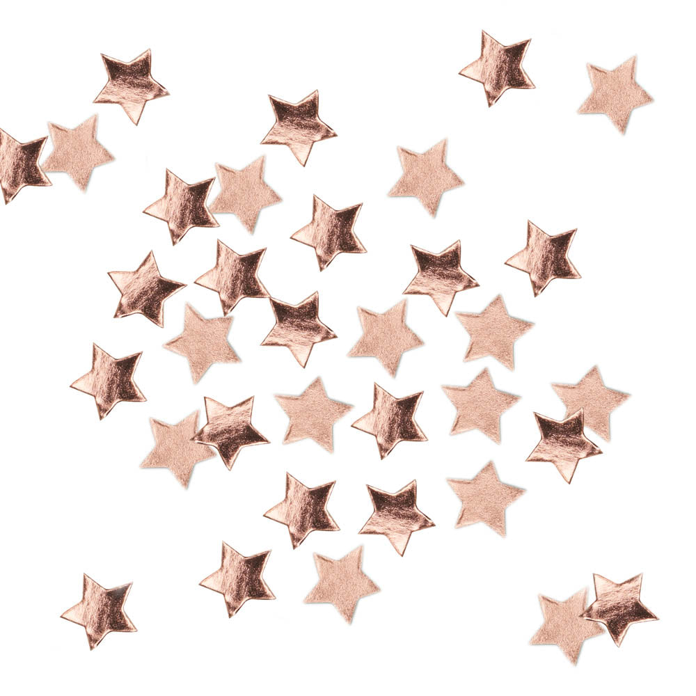 Click to view product details and reviews for Metallic Star Confetti Rose Gold.