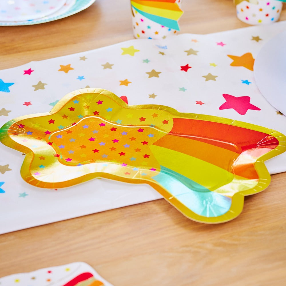 Shooting Star Shaped Party Plates X8