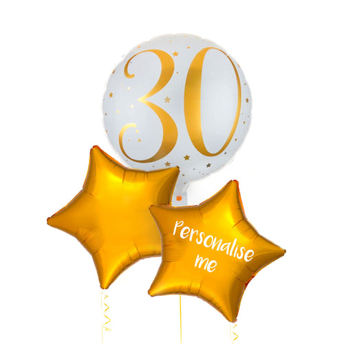 Ballon Alu 30 Ans Sparkling Birthday Ø 43cm - Articles festifs 