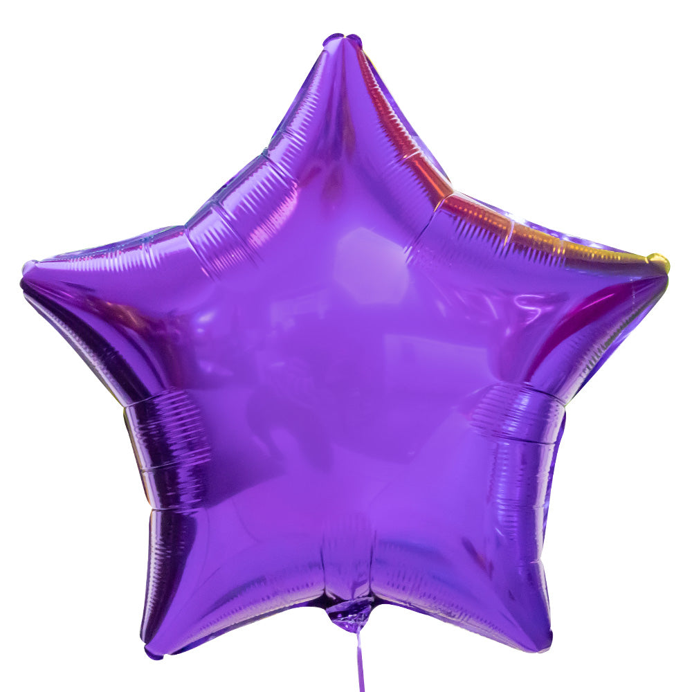 Star Foil Balloon Purple