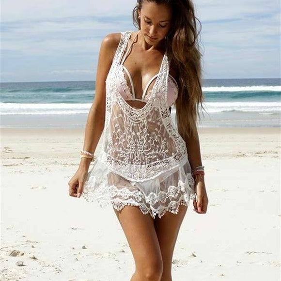 beach dress over bikini