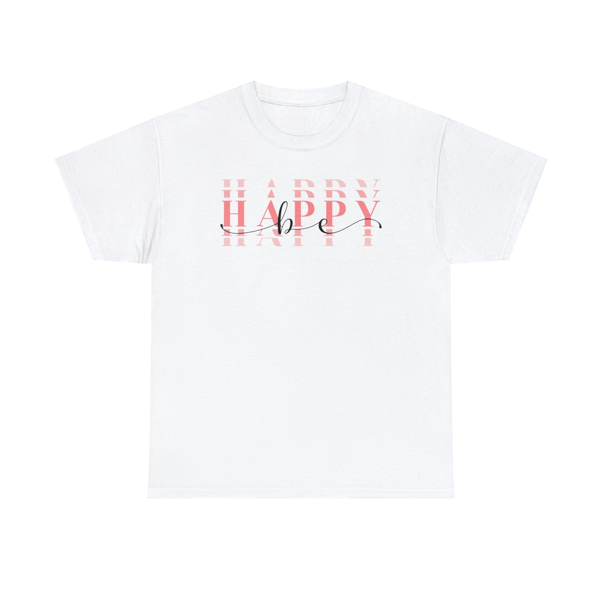 Be Happy Short Sleeve Cotton T-Shirt - numonet