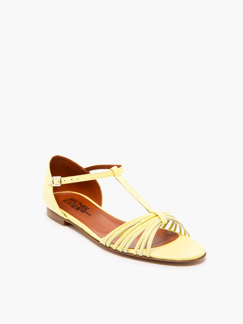 michel vivien gold sandals