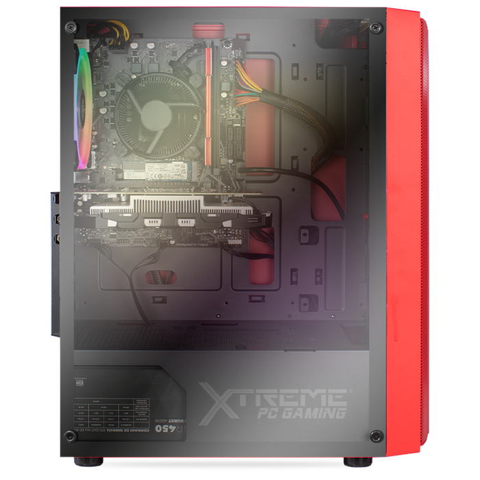 Xtreme PC Gamer Geforce GTX 1050 TI Core I3 10105F 16GB SSD 500GB WIFI Red