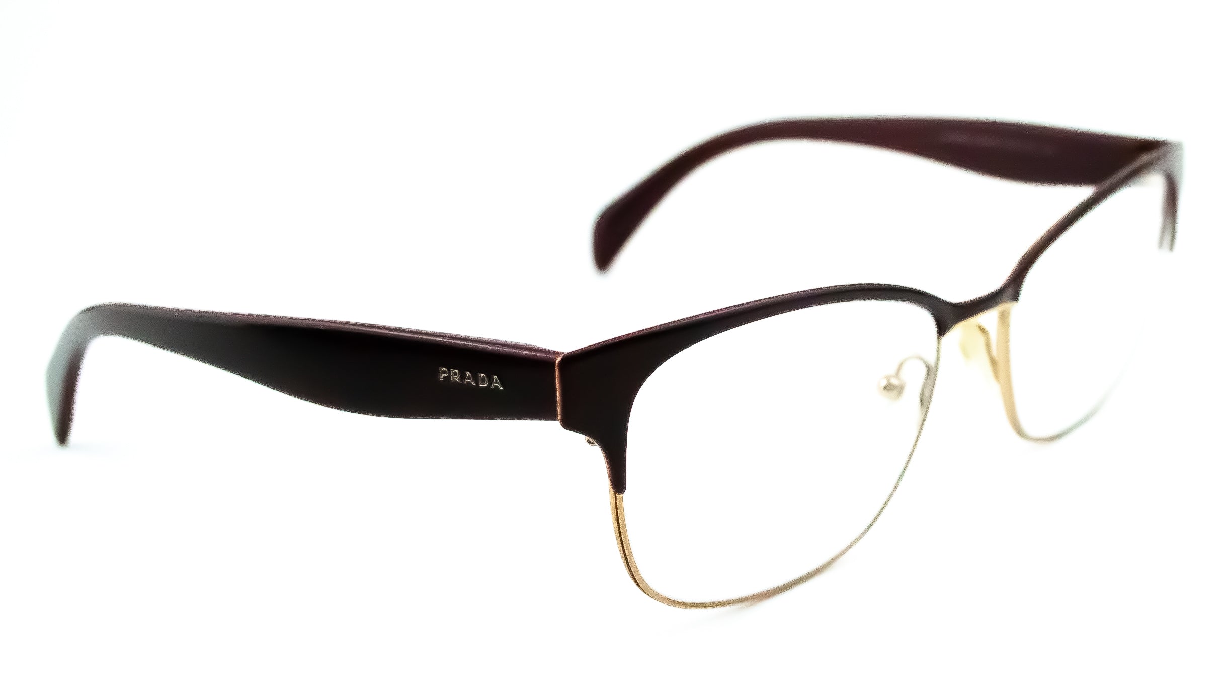 Prada cat eye burgundy ladies glasses womens fashion frames eyewear – Queen  of Specs
