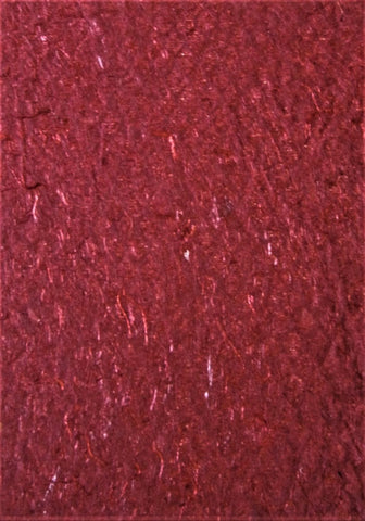 Beehive-textured paper from India, burgandy red