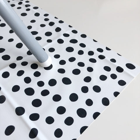 large spotty dalmatian print splash mat